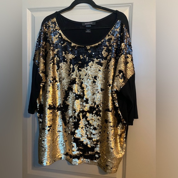 Ashley Stewart Tops - Knit and sequin top